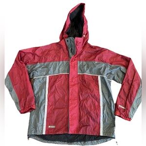 Stearns Dry Wear Red Gray Raincoat Jacket Men’s Medium Waterproof Breathable